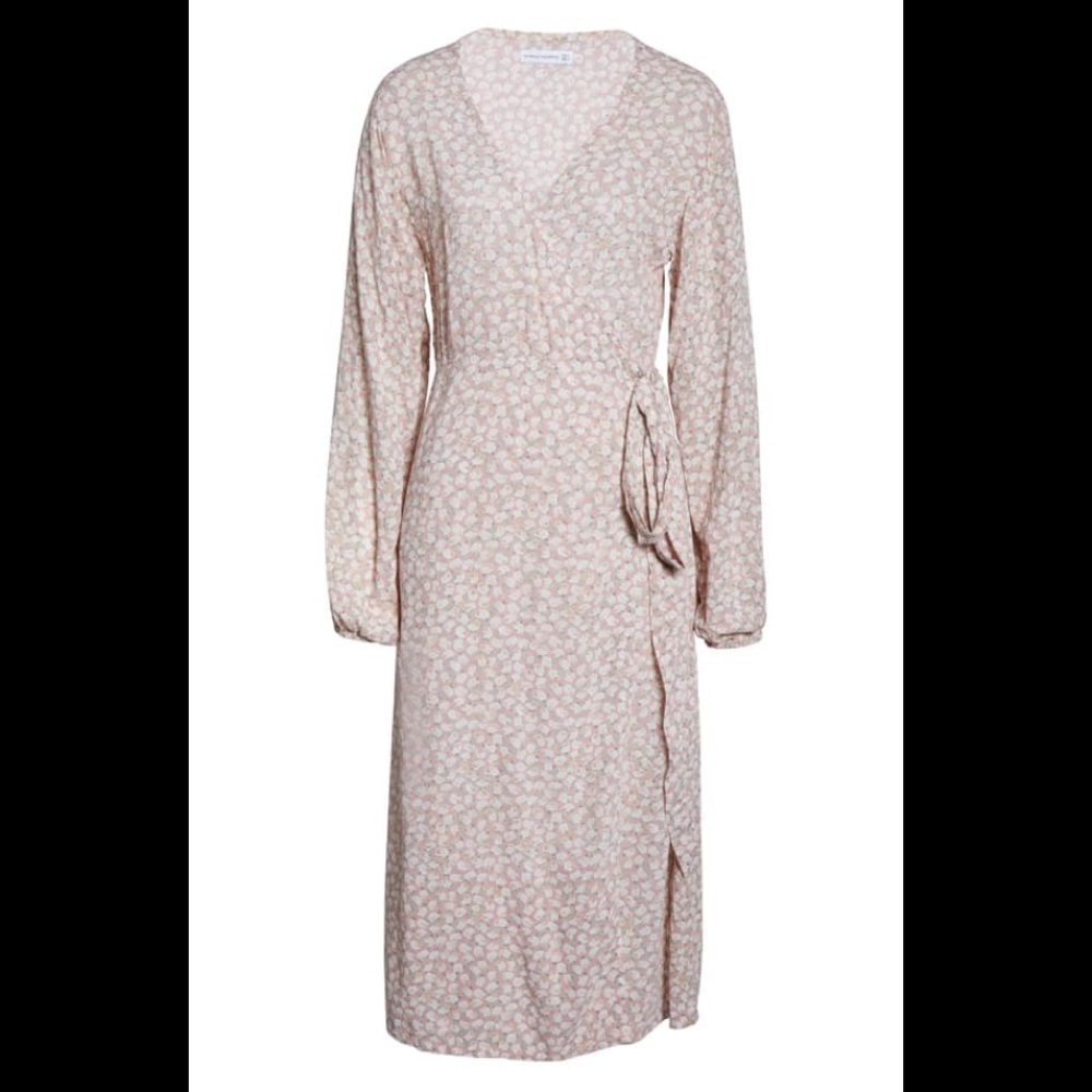 Faithful the brand floral wrap dress -  8 (large)